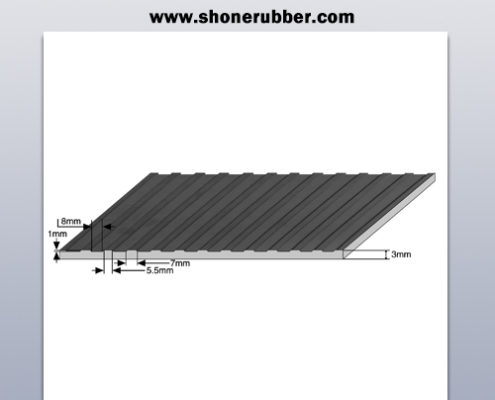 Broad Ribbed Runner Floor ShoneRubber